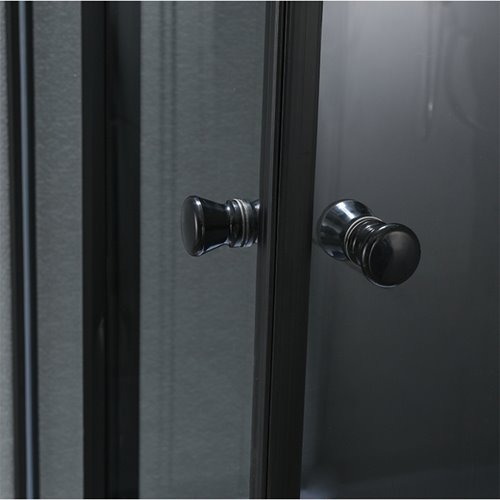 Kabina prysznicowa zabudowana na niskim brodziku kwadratowa 90x90 WSH314B-90