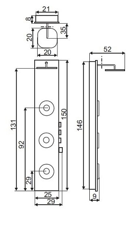 Panel prysznicowy, szkło hartowane TORE biały Kerra