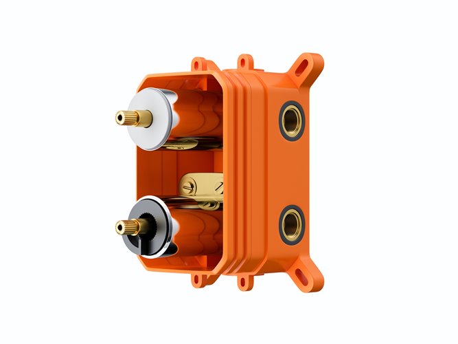 Podtynkowy zestaw prysznicowy termostat kolor czarny Lugo Z03TBL Corsan