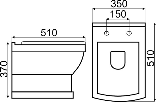 Kompakt wc podwieszany Kerra Kleopatra 16