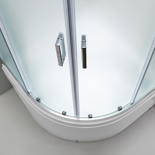 Kabina prysznicowa na głębokim brodziku szkło mrożone 80x80 Maja Hydrosan