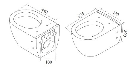 Miska wisząca Rimless WC City Cerastyle