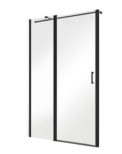 Drzwi prysznicowe uchylne 100 cm Exo-C Black Besco