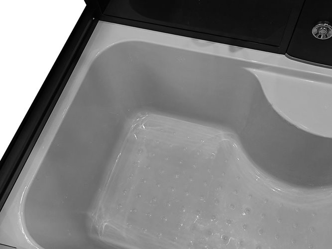 Prostokątna kabina z hydromasażem 150x83 cm MO-02005B