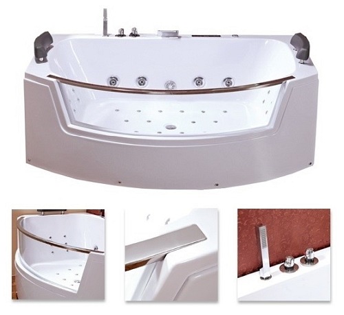 Wanna z hydromasażem Suprema 664 185x110