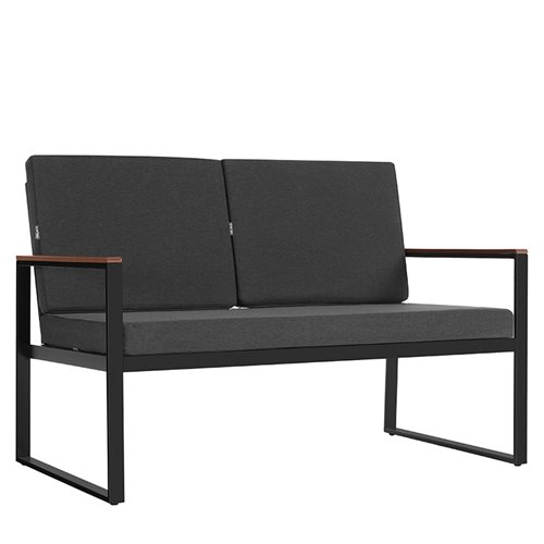 Zestaw mebli ogrodowych metalowych stół, sofa oraz fotele Carter zdjęcie 5