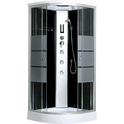 Kabina z hydromasażem niski brodzikiem 90x90 Lisa Kerra