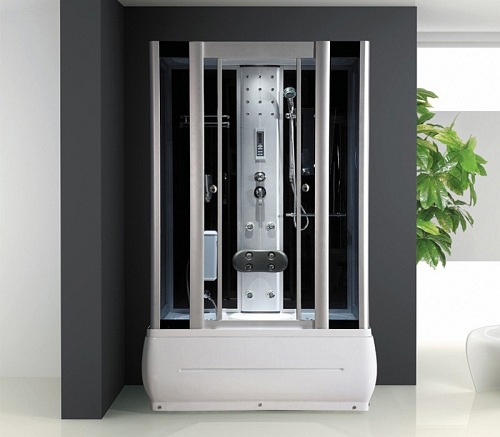 Kabina prysznicowa z hydromasażem i sauną 120x80 7716S