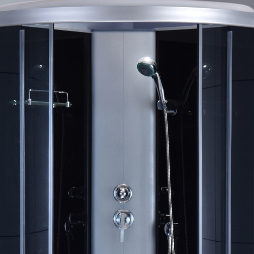 Kabina prysznicowa półokrągła zabudowana 80x80 WSH-302A