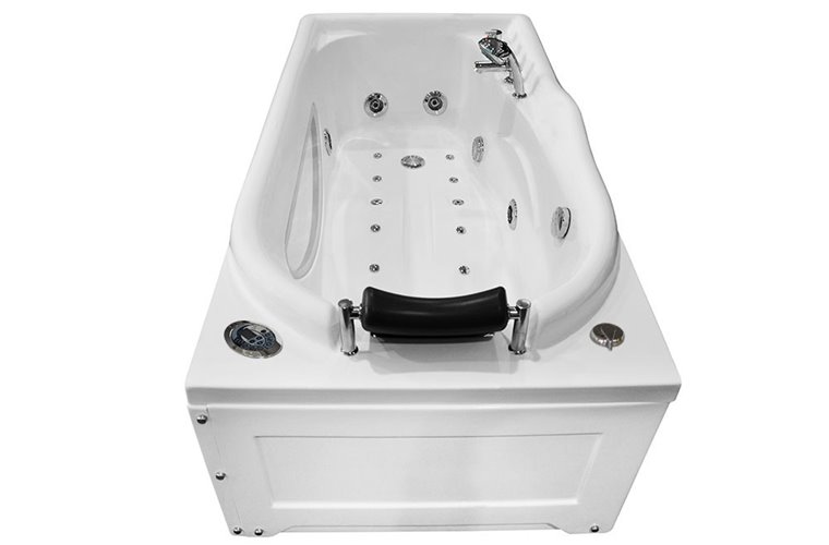 Wanna z hydromasażem Spa przyścienna 170x87 cm MO-1634HC