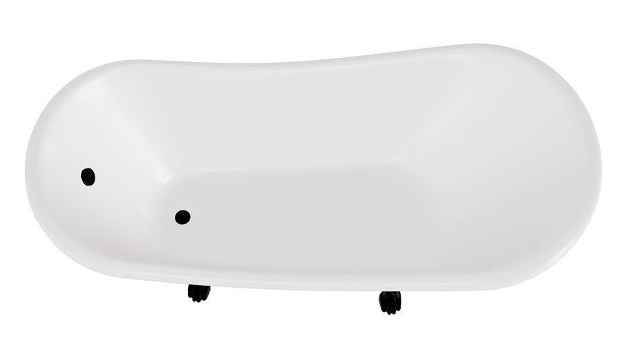 Wanna wolnostojąca 170 nogi czarne Otylia Besco WKO-170W+CZ