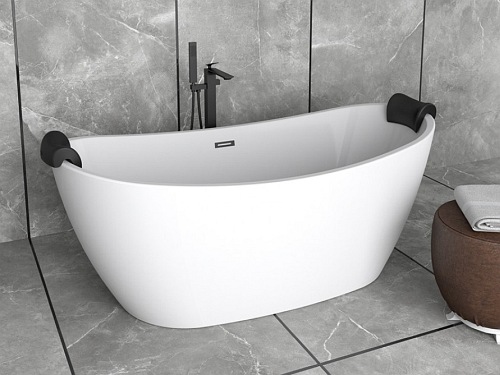 Wanna wolnostojąca korek klik-klak gunmetal 170 cm Ayla Besco