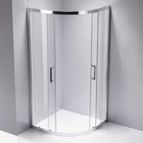Kabina prysznicowa półokrągła 90x90 drzwi rozsuwane KZ101B