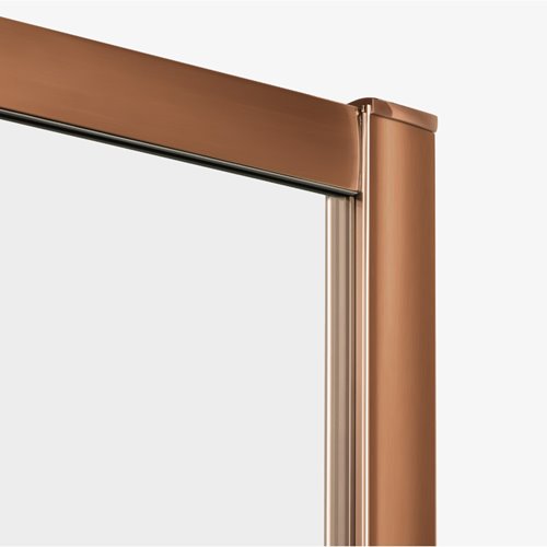 Kabina prysznicowa prostokątna prawa 120x90 miedziana D-0817A/D-0342B Prime New Trendy Copper Brushed
