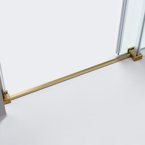 Złote drzwi prysznicowe do wnęki 105-110 cm rozsuwane SH03CG szkło 8 mm