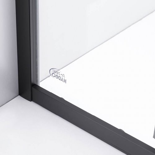 Czarna prostokątna kabina prysznicowa 90x80 drzwi uchylane BS12D