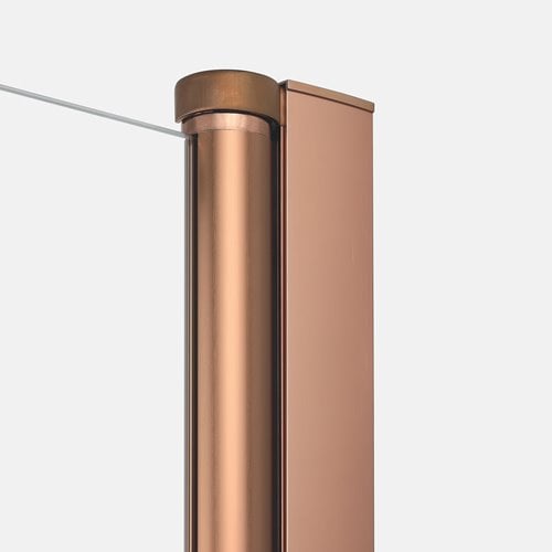 Miedziana szczotkowana kabina prysznicowa prostokątna 90x80 K-2294 New Soleo Copper Brushed New Trendy