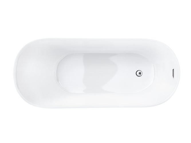 Wanna wolnostojąca Corsan Estella 170 cm korek klik-klak chrom