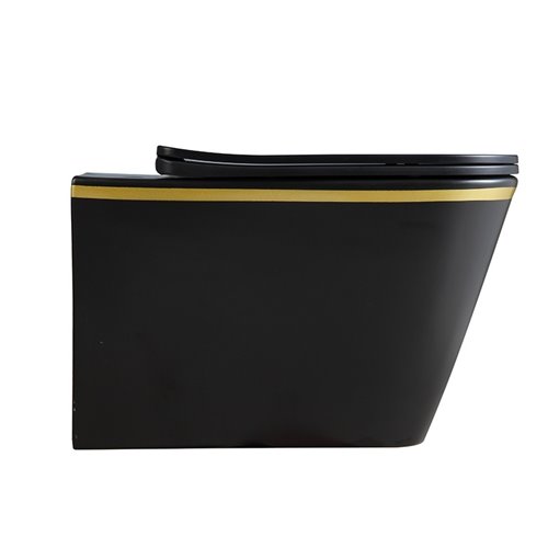 Zestaw podtynkowy stelaż GEBERIT DUOFIX + miska RAIN-MTB-GL-RIM-03 + przycisk DELTA 50 czarny mat