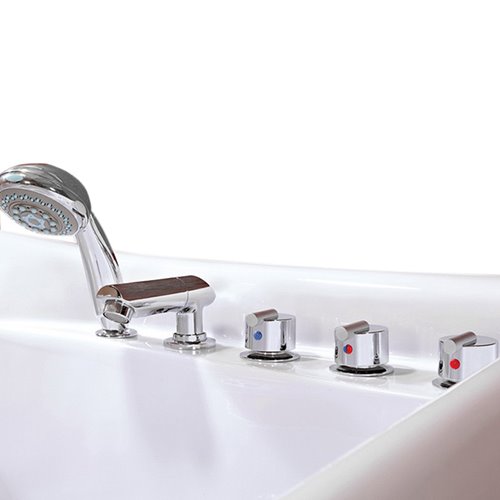 Wanna z hydromasażem prostokątna podgrzewacz wody Ramzes 634 168 cm