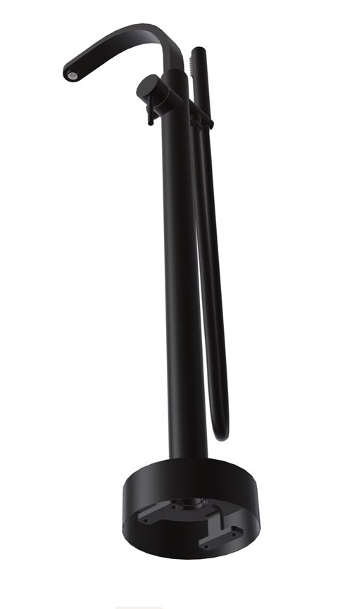 Bateria wannowa wolnostojąca czarny matt Decco II Besco BW-DII-CZ