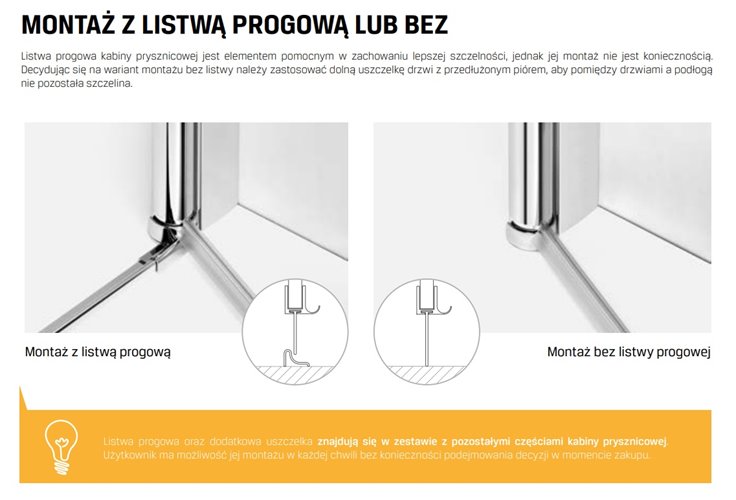 Kabina prysznicowa prostokątna 110x120 K-0732 New Soleo New Trendy