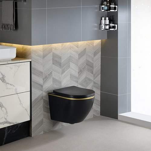 Zestaw podtynkowy stelaż GEBERIT DUOFIX + miska PEAK-MTB-GL-RIM-03 + przycisk DELTA 50 biały