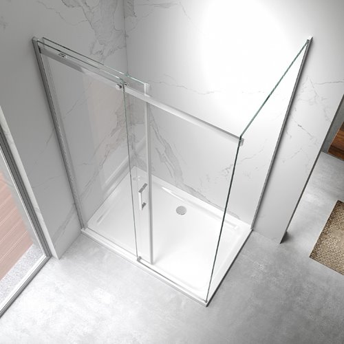 Kabina prysznicowa prostokątna 110x80 szkło 8 mm ZES-KZ22B-110X80