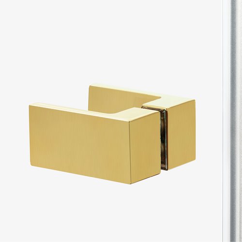 Złota szczotkowana kabina prysznicowa przyścienna lewa 100x70 cm EXK-3082 Avexa New Trendy Gold Brushed