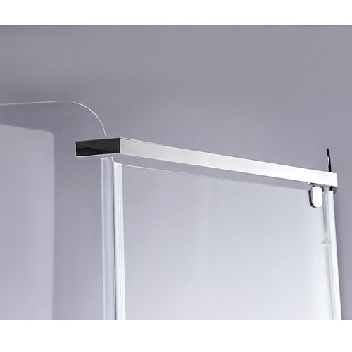 Chromowana kabina prysznicowa pięciokątna 90x90 drzwi uchylne KZ91B