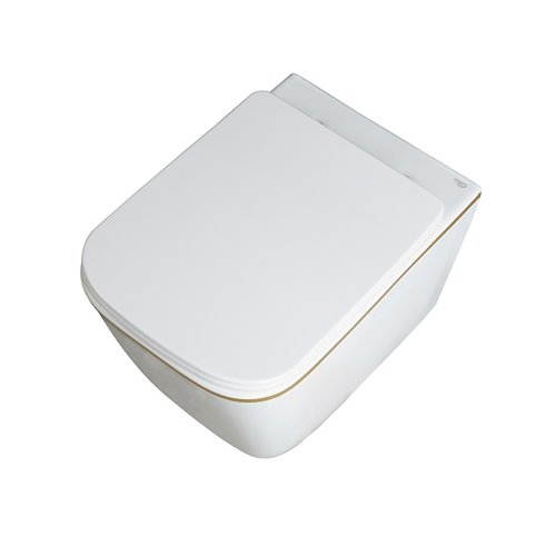 Zestaw podtynkowy stelaż GEBERIT DUOFIX + miska RAIN-WH-GL-RIM-03 + przycisk DELTA 30 chrom