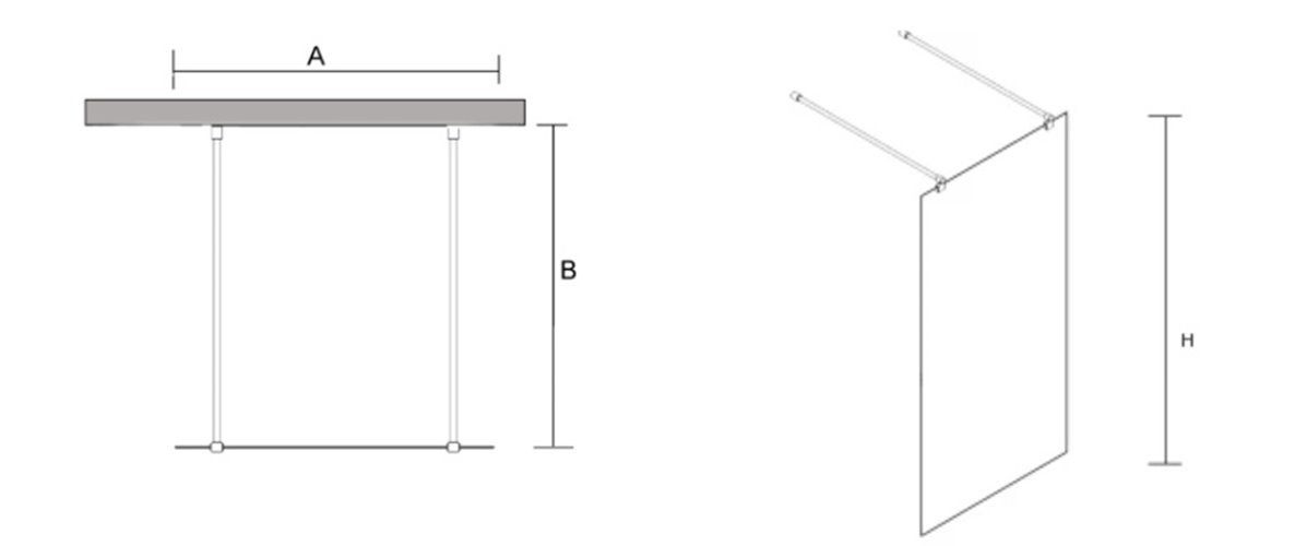 Ścianka prysznicowa 140 cm BKP252T14 Easy-In powłoka Clean Glass