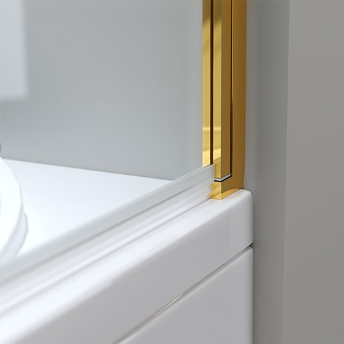 Parawan wannowy stały złoty 70x140 PR01