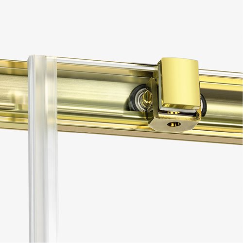 Kabina prysznicowa prostokątna lewa 110x70 złota D-0422A/D-0222B Prime New Trendy Gold