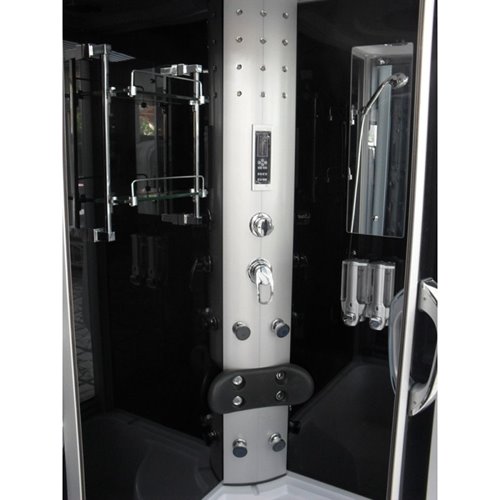 Kabina prysznicowa z hydromasażem i sauną parową 120x85 lewa MO-09912LS