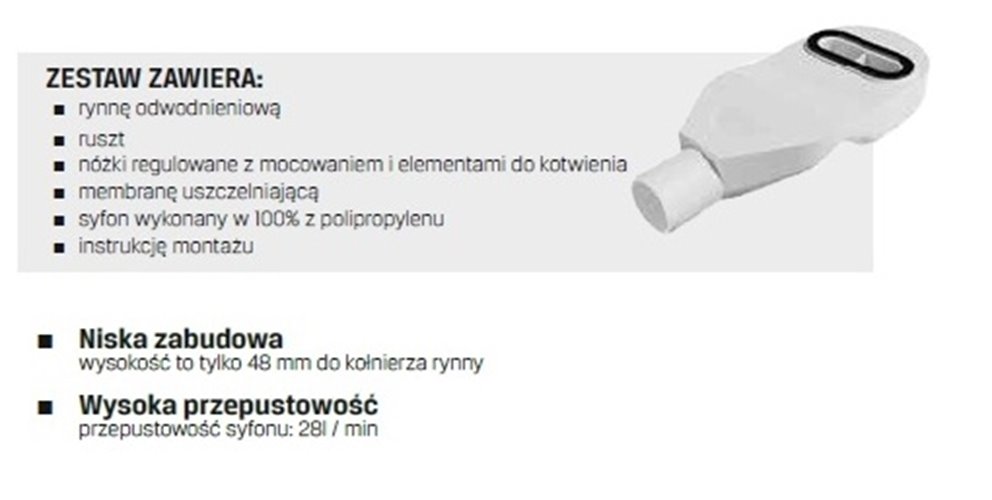 Visio Slim Gunmetal New Trendy odpływ liniowy 70 cm OL-0092 ruszt stal szocztkowana