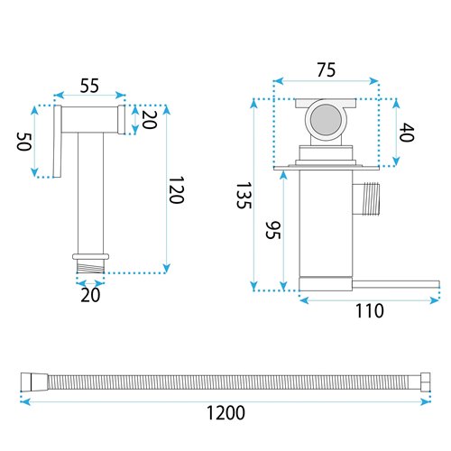 Inox bidetka Foss Clif Rea