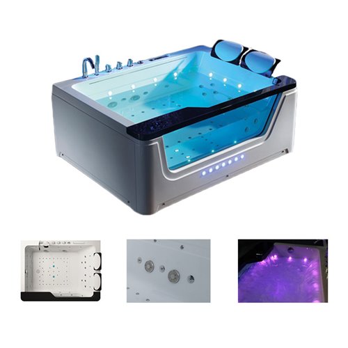 Wanna z hydromasażem prostokątna 170x130 cm Tugela-BL