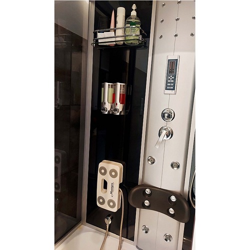 Kabina prysznicowa z hydromasażem i sauną 120x80 7716S