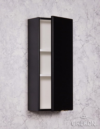 Czarna szafka łazienkowa wisząca 30x72 Victa Gante