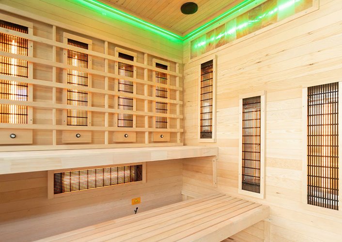 Sauna na podczerwień 4 osobowa + kamienie solne 180X160X200CM MO-EP4RSP XL Infrared Mazur