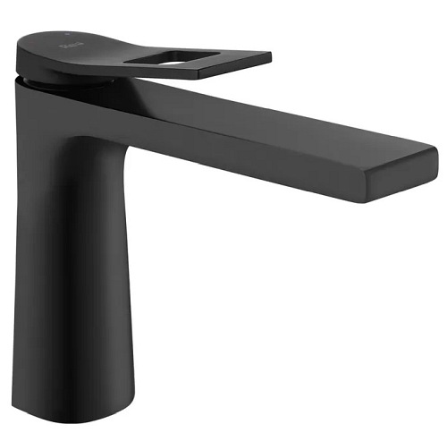 Czarna bateria umywalkowa niska Soul Rea Black