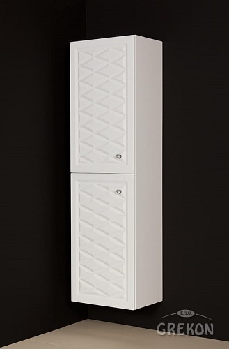 Słupek łazienkowy wiszący biały mat 45x155 cm seria Cobra B