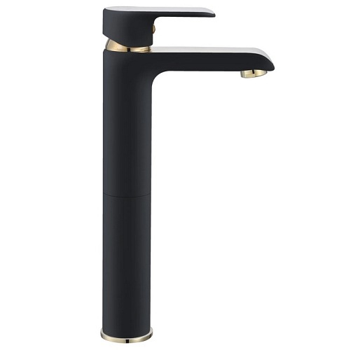 Bateria umywalkowa wysoka Bloom Black Gold Rea