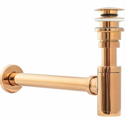 Syfon umywalkowy z korkiem klik-klak Rose Gold Rea