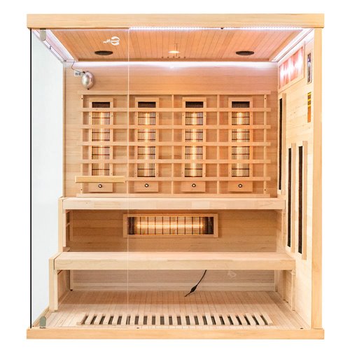 Sauna na podczerwień 4 osobowa + kamienie solne 180X160X200CM MO-EP4RSP XL Infrared Mazur