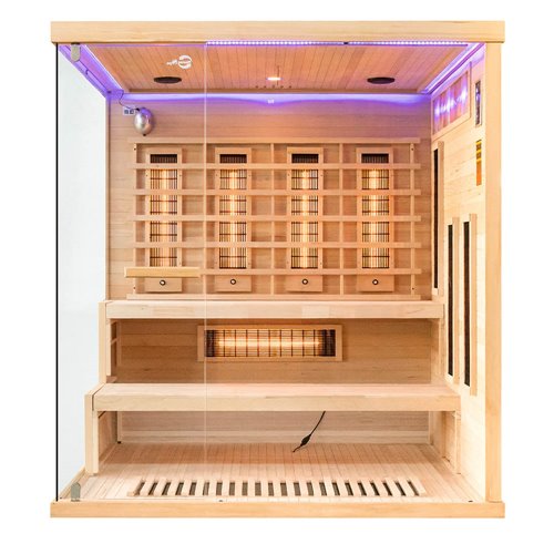 Sauna na podczerwień 4 osobowa + kamienie solne 175X140X200CM MO-EP4RSP Infrared Mazur