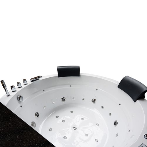 Wanna z hydromasażem okrągła do zabudowy + obudowa 155x155 cm Della 916