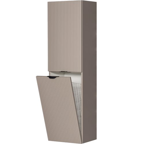 Słupek łazienkowy z lamelami wiszący z koszem 143,5x40 Victa Lamello kolor fume mat