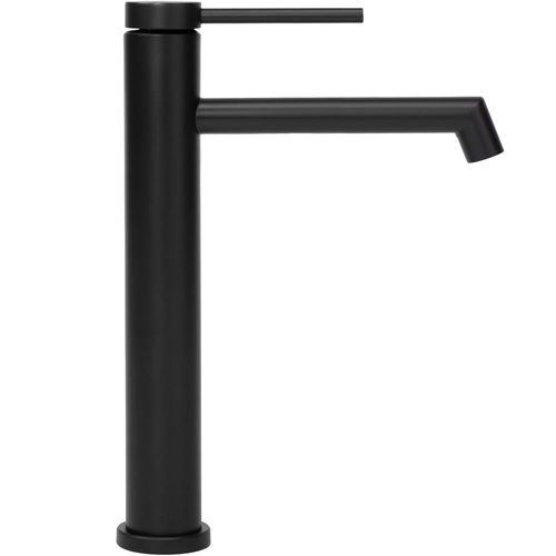 Czarna bateria umywalkowa wysoka Foss Rea